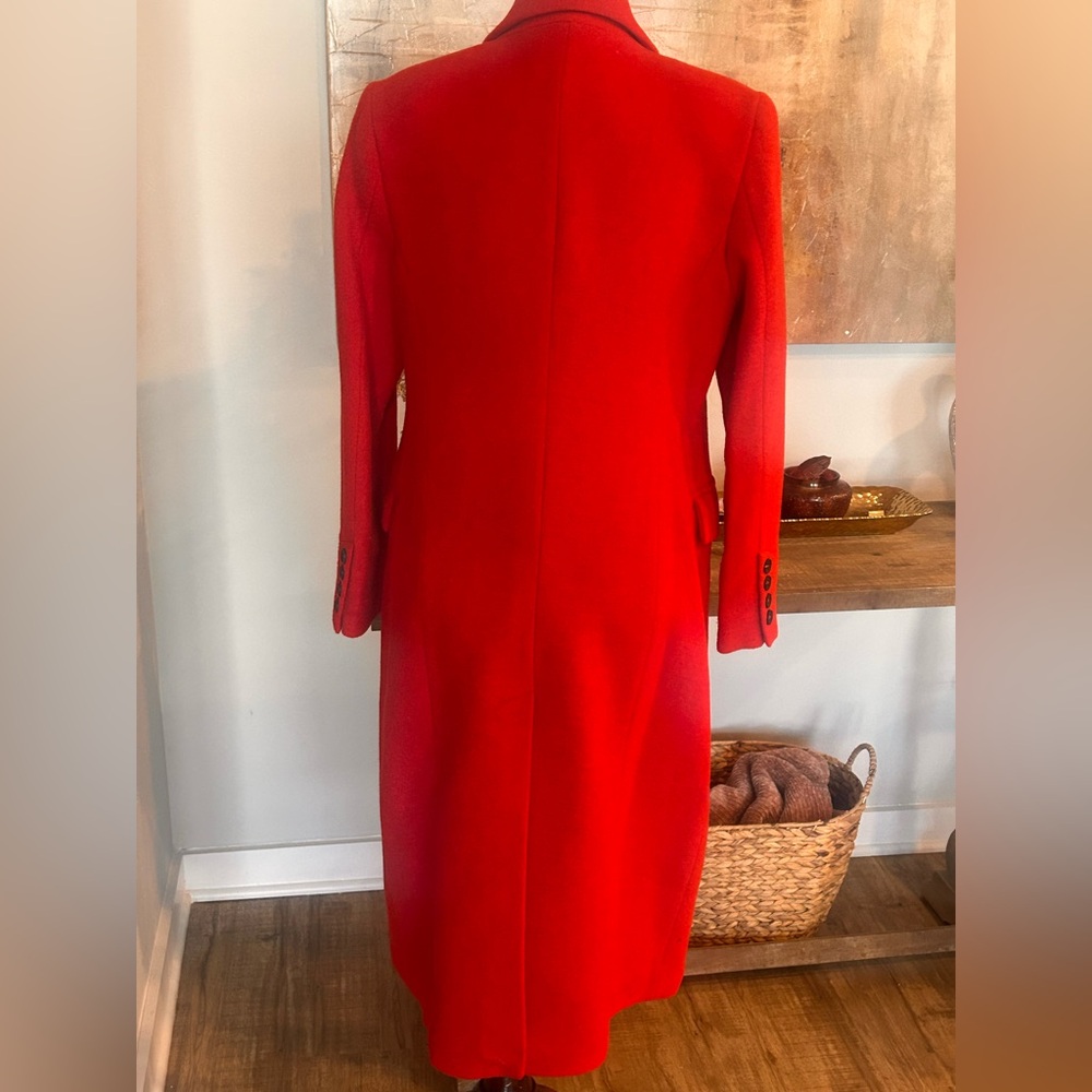 ‘Avec Les Filles’ Zara red Italian wool double breasted coat size M - Picture 9 of 11